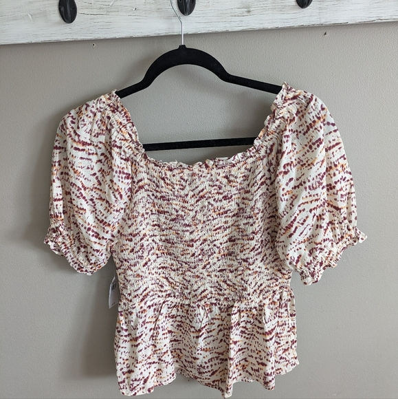 NWT Old Navy Smocked Bodice Tie Dye Top Size Small - Picture 5 of 5